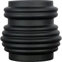 By On Vase "Mila" in Schwarz - (H)16 x Ø 15 cm - onesize