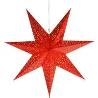 Best Season Papierstern "Dot 54cm" ca. 54 cm Ø, incl. 3,5m Kabel, Farbe rot, 237-29