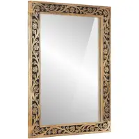 vidaXL Badspiegel 50x70x2,5 cm Massivholz Mango und Glas