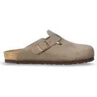 Birkenstock Clog Boston Veloursleder Taupe Narrow-Schuhgröße 37