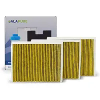 Alapure CleanAir Plus Kohlefilter passend für Neff 11034226 / 17004039 / Z52JXB1X6 (3 St.)
