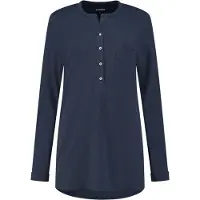 Yumeko Pyjamaoberteil Jersey Baumwolle M Blau - Eco, Bio & Fairtrade
