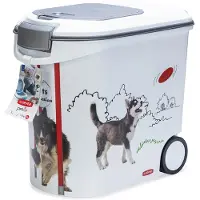 Curver Trockenfutterbehälter Hund - Agility-Design: bis 12 kg Trockenfutter (35 Liter)