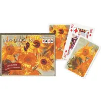 Piatnik Vincent van Gogh Sonnenblumen-Spielkarten – Doppeldecker