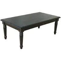 Ebuy24 Amaretta Couchtisch mit 2 Schubladen, schwarz.