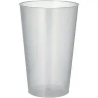 Papstar Starpak 10 Mehrweg-Trinkbecher 0,3 l - Ø 7 cm · 13 cm