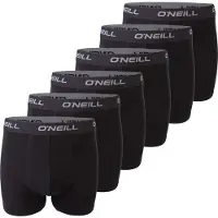 O'Neill Herren Boxershort Plain 6er Pack - 6x Black (6990) - M