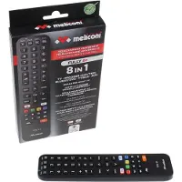 Meliconi Fully 8+, Universal, IR Wireless, Drucktasten, Schwarz