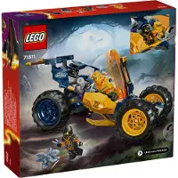 LEGO NINJAGO Arins Ninja-Geländebuggy, Ninja-Spielzeug mit Auto, Drache und 4 Mini-Figuren, Abenteuer-Set mit Buggy-Modell für Kinder, Geburtstagsgeschenk für Jungen und Mädchen ab 7 Jahren 71811