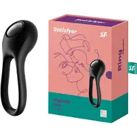 Satisfyer Majestic Duo - wiederaufladbarer, wasserdichter Penisring (schwarz)