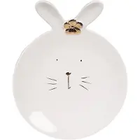 Clayre & Eef Dessertteller in Weiß - Ø 19 cm - onesize
