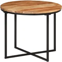 vidaXL Couchtisch 55x55x45 cm Massivholz Akazie und Eisen