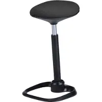 Euroseats Sitz-Stehhocker Schwarz PRA.001 345 x 335 x 860 mm