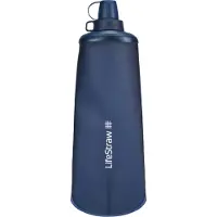 LifeStraw PEAK Squeeze, PEAKSQ1L-BLUE, Wasserfilter mit Flasche 1.0 L