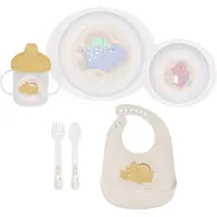 Saro Happy Dinos Microwave Feeding Set 6 Stück