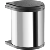 Hailo 3515031 - AS Mono - 15L - Edelstahl/ Schwarz Abfallsammler Mülleimer