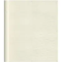 vidaXL Balkon-Sichtschutz Creme 120x700 cm 100 % Polyester-Oxford