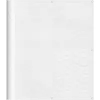 vidaXL Balkon-Sichtschutz Weiß 120x800 cm 100 % Polyester-Oxford