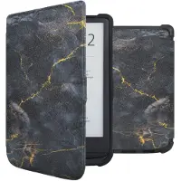 IMoshion Design Slim Soft Case Sleepcover für das Pocketbook Touch Lux 5 / HD 3 / Basic Lux 4 / Vivlio Lux 5 - Black Marble