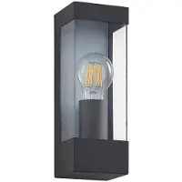 LINDBY - Tilian Außenwandleuchte Dark Grey/Clear