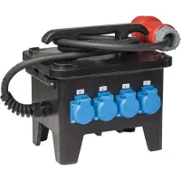 As Schwabe as-Schwabe Baustellenstromverteiler CEE 400V 32A auf Schuko & CEE 16A 32A IP44