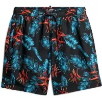 Superdry für Herren. M3010232A Marinefarbener Badeanzug mit Hawaii-Print (M), Strandbekleidung, Recyceltes Polyester, Nachhaltig