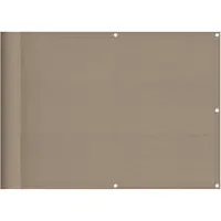 vidaXL Balkon-Sichtschutz Taupe 75x800 cm 100 % Polyester-Oxford