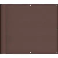 vidaXL Balkon-Sichtschutz Braun 90x800 cm 100 % Polyester-Oxford