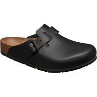 Birkenstock Damen/Herren-Haus--&-Arbeitsschuh, Boston PRO LE Black, Größe 37