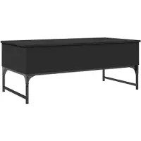 DKD Home Decor Couchtisch Schwarz 100x50x40 cm Holzwerkstoff und Metall