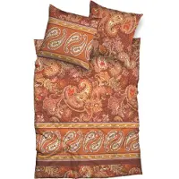 Casatex Bettwäsche Sentta Orange Satin 155 cm x 220 cm