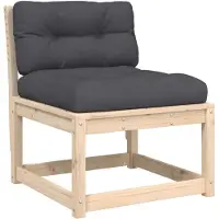 vidaXL Gartensofa mit Kissen Massivholz Kiefer