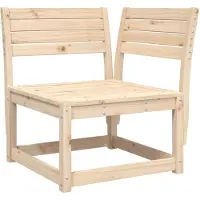 vidaXL Garten-Ecksofa 73x73x78 cm Massivholz Kiefer