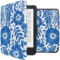 IMoshion Design Slim Hard Case Klapphülle für das Kobo Clara 2E / Tolino Shine 4 - Flower Tile
