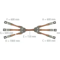 Dehn V76D5TH Erdungs- und Kurzschließseil 5-polig 35mm2 mit aufgepressten Kabelschuhen EKV5+0 35 G V76D5TH EKV5035GV76D5TH