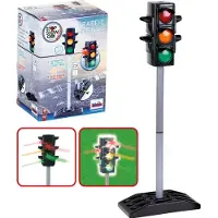 Klein Ampel | Batteriebetriebene Verkehrsampel mit manuellem oder automatischem Ampelzyklus | Maße: 27 cm x 12,5 cm x 72,5 cm hoch | Spielzeug für Kinder ab 3 Jahren