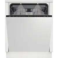 Beko BDIN38645D, Voll integriert, Standardgröße (60 cm), Weiß, LED, Zusammenklappbar, Zusammenklappbar