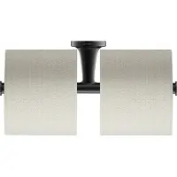 Duravit Starck T papirholder - Starck T dobbelt papirholder, sort mat