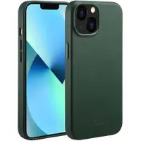 Accezz Apple iPhone 13 Hülle - Echtes Leder - - Backcover/Hard Case - Dunkelgrün
