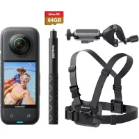 Insta360 - CINSAAQV - ONE X3 - Actionkamera - schwarz - Fahrrad-Bundle