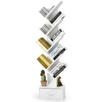 Coast Bücherregal - Mit 10 Fachböden - 38 x 21,5 x 149,5 cm - schwarz
