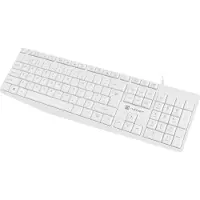 Natec Nautilus US Slim Kabelgebundene Tastatur, Weiß