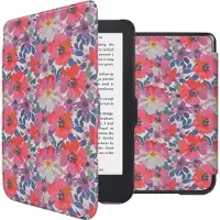 IMoshion Design Slim Hard Case Klapphülle für das Kobo Clara 2E / Tolino Shine 4 - Flower Watercolor