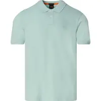 BOSS für Herren. 50507803 Polo Slim Fit türkis (S), Lässig, Baumwolle, Kurzarm