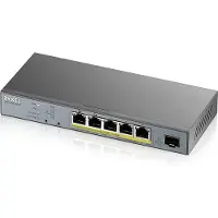 Zyxel GS1350-6HP-EU0101F, Managed, L2, Gigabit Ethernet (10/100/1000), Power over Ethernet (PoE), Wandmontage