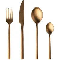 Berghoff Besteckset Essbesteck Besteck 4-teilig Titan Gabel Messer Löffel Teelöffel HOMLA