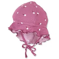 Sterntaler Schirmmütze mit Nackenschutz Blumen purpur 2502491_797
