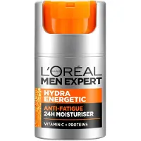 L'Oréal L’Oréal Paris Men Expert Hydra Energetic Anti-Fatigue SPF 15, Männer, Creme, Universalhülle, Tag & Nacht, Antiaugenringe, Anti-Müdigkeit, Feuchtigkeitsspendend, Schutz, Auffrischend, Pumpenflasche