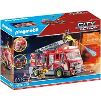 Playmobil City Action Fire Truck with Flashing Lights, Fahrzeug, 4 Jahr(e), Rot