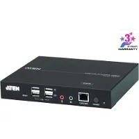 Aten VGA KVM over IP Konsolenstation, 1920 x 1200 Pixel, Eingebauter Ethernet-Anschluss, Full HD+, Rack-Einbau, 4,66 W, Schwarz